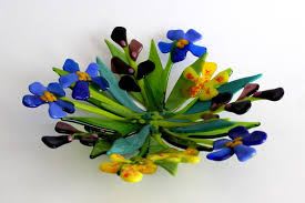 Spring Fling Glass Fusing-Spring Flowers Bowl Photo