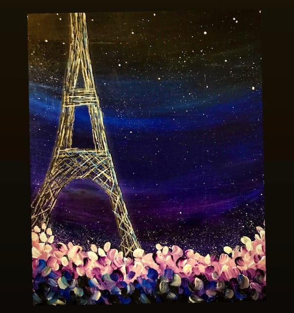 Paris and Cherry Blossoms Photo