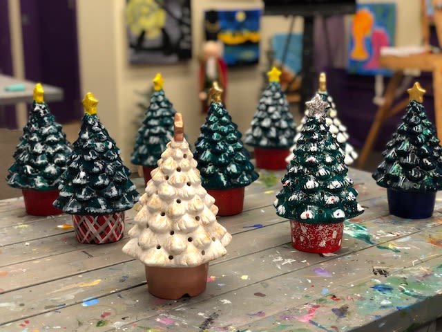 Vintage Ceramic Christmas Trees with BJ👍👍👍 Photo