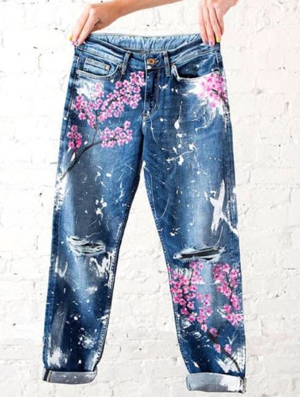 diy paint on jeans