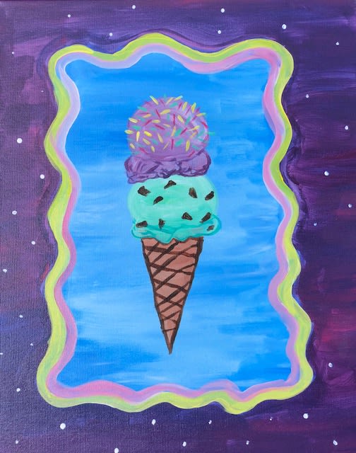 Kids Paint at Mattapoisett Harbor Days (w/ FREE Ice Cream!) with Lindsay!👍👍👍 Photo