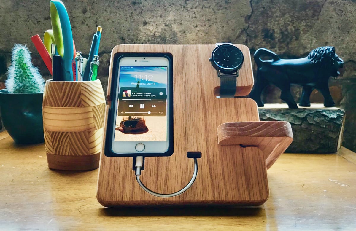 Designing In Vcarve Desk Phone Holder