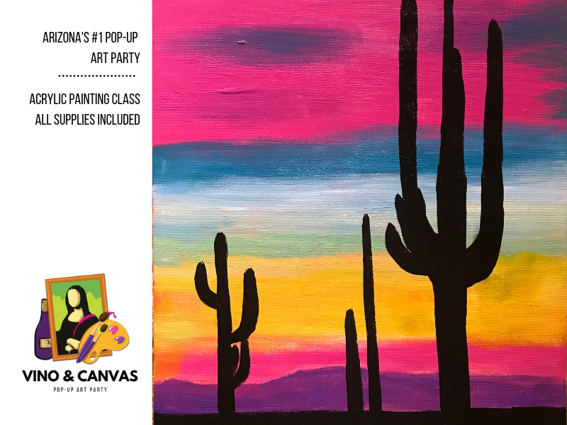 Desert Sky Of Color Acrylic Painting Class