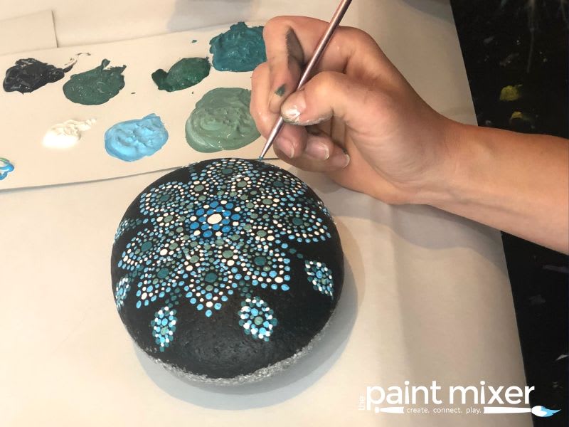 Mandala Rock Painting All Ages