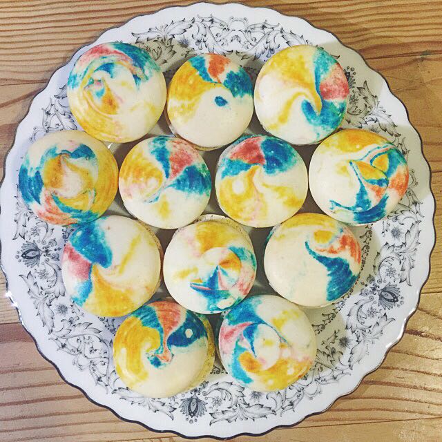 French Macarons Tie Dye Macs!