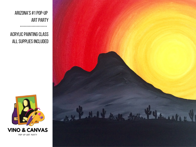 Camelback Mountain Acrylic Painting Class