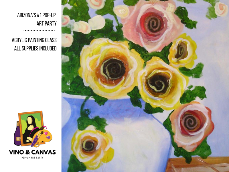 Roses Acrylic Painting Class