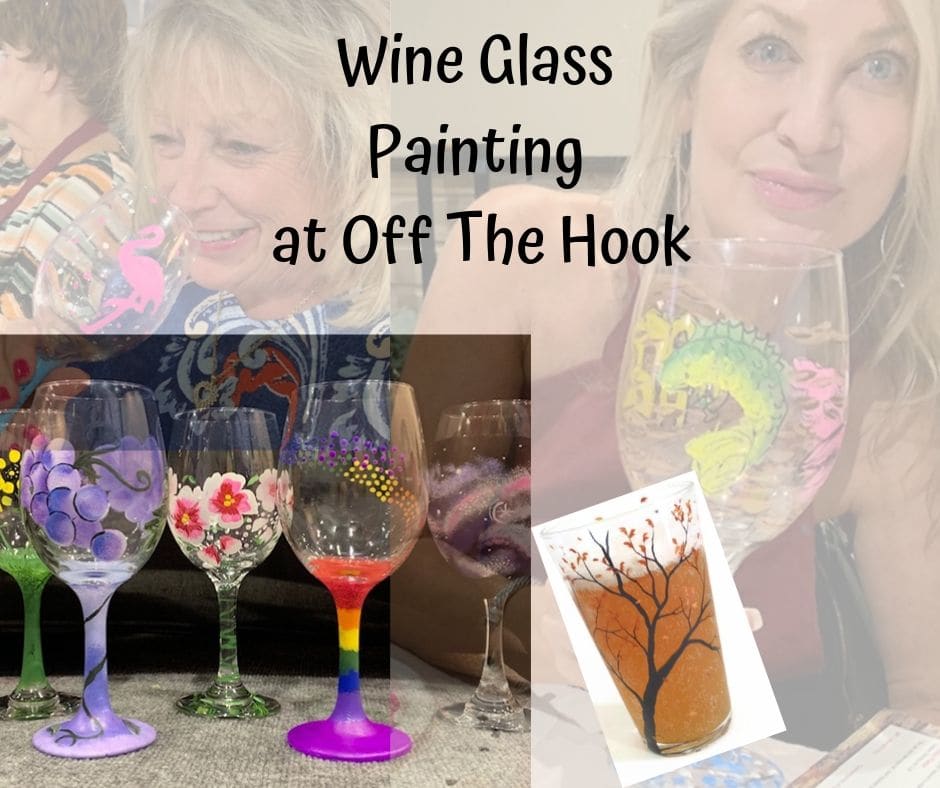 Off The Hook Wine Glass Painting Event