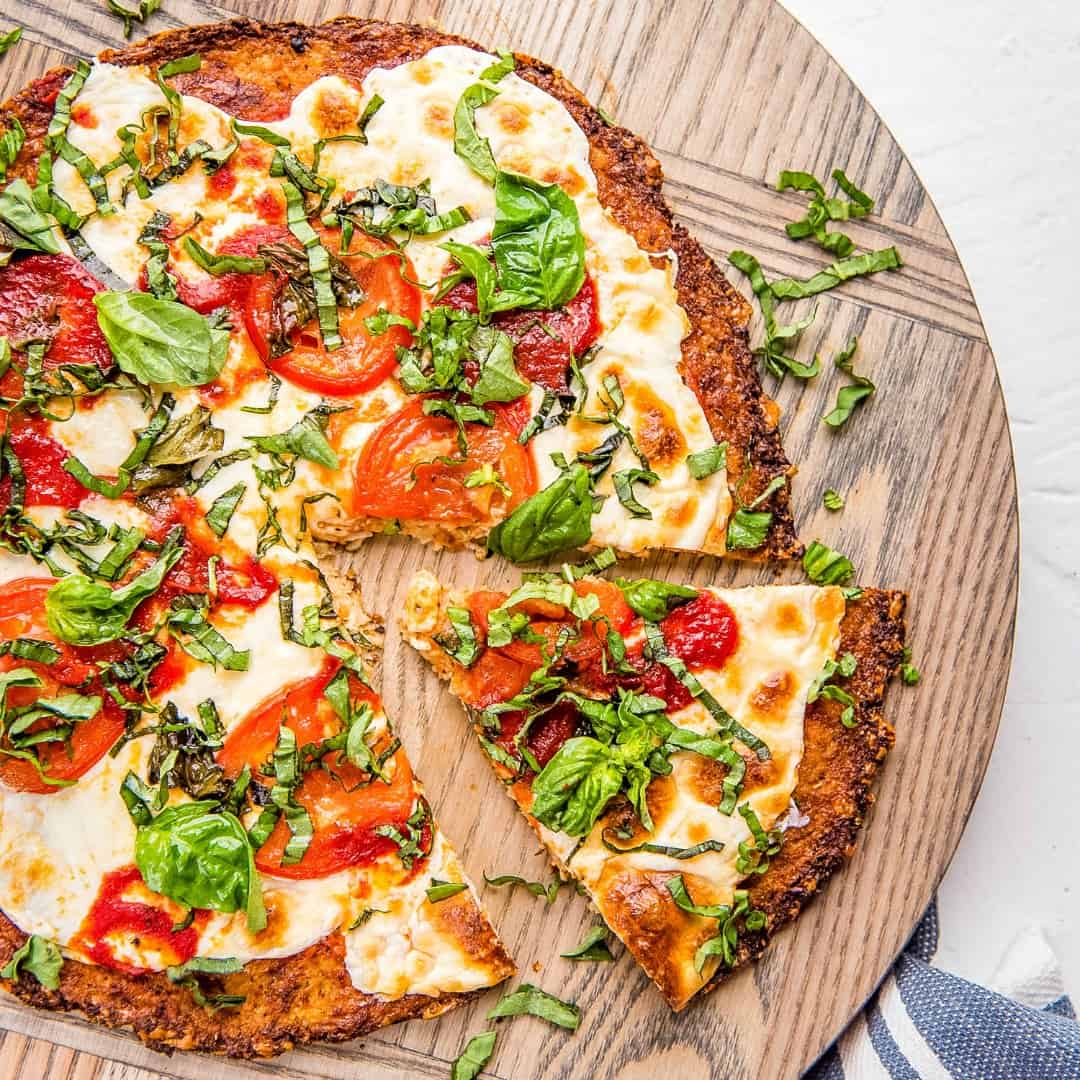 Krazy Keto Dinner Cauliflower Pizza Crust!