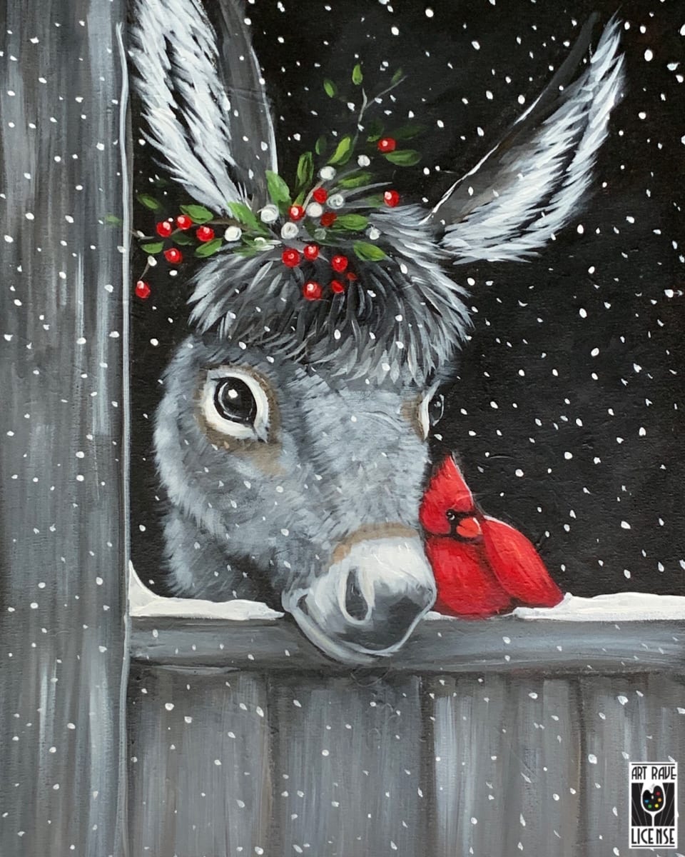 New! "Christmas Donkey" Photo