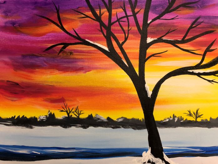 Colorful Winter Tree with Lindsay!👍👍👍 Photo