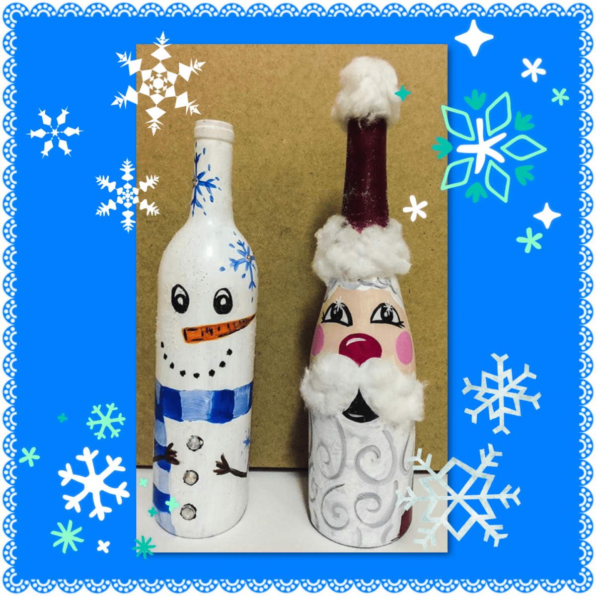 Christmas Wine Bottle Painting At Blind Faith Brewing Co