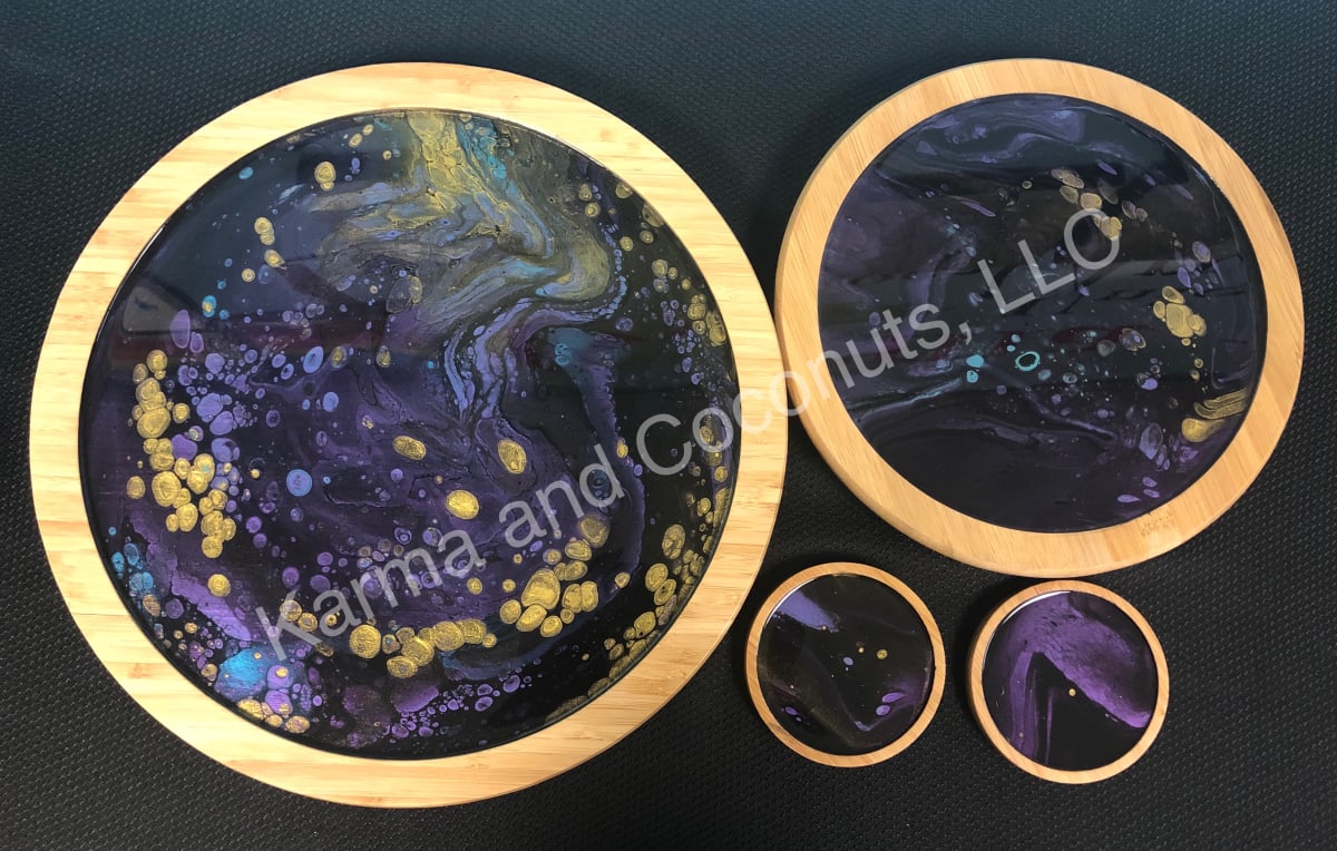 Acrylic Pour Lazy Susans - $50 and up Photo