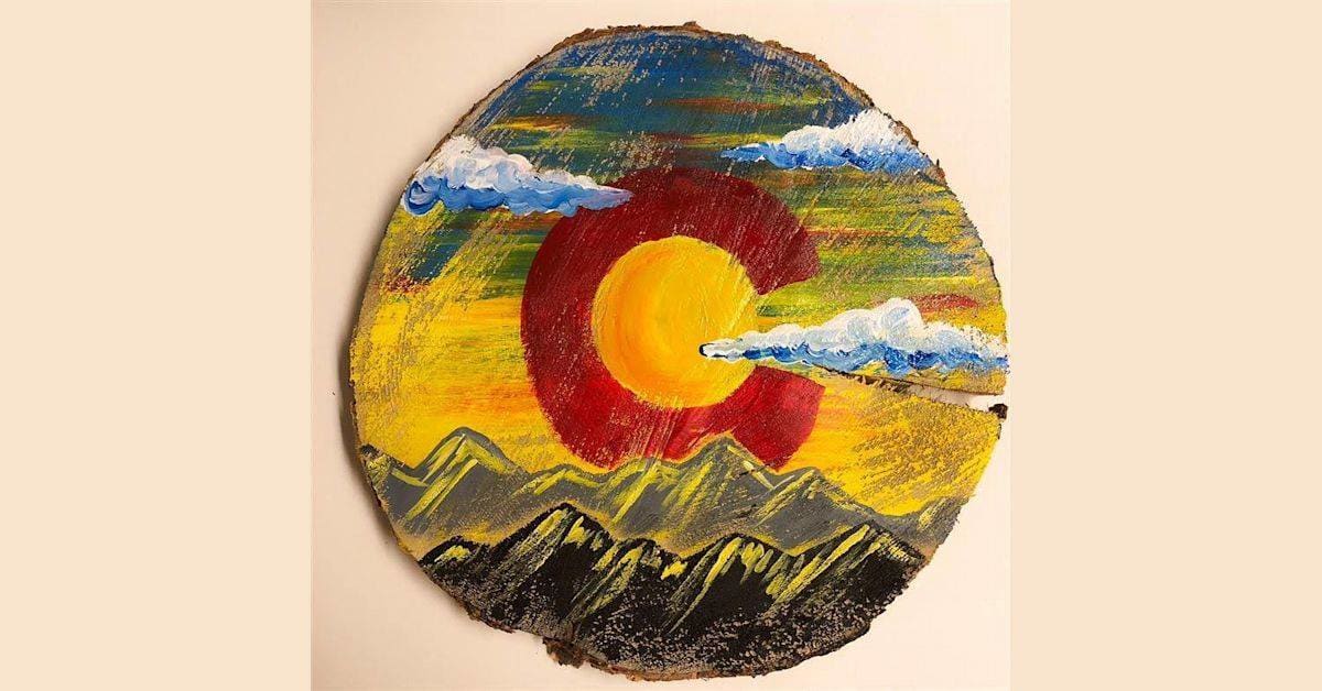 Sangria Saturday Colorado Wood Slice Class