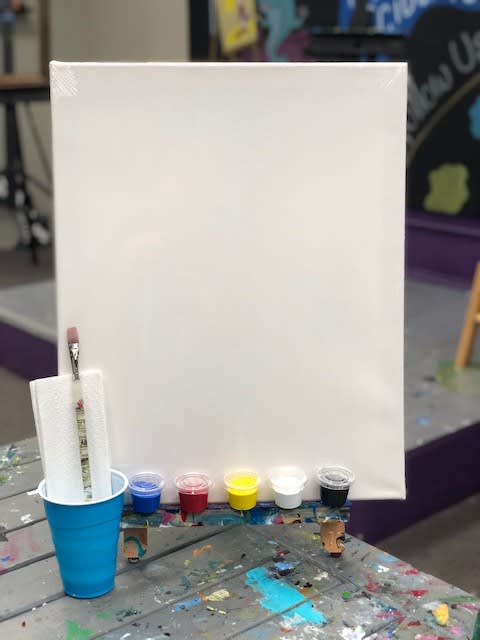 DELIVERY - Canvas "At-Home Paint Kit" Photo