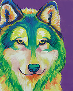 Colorful Wolf Paint Party