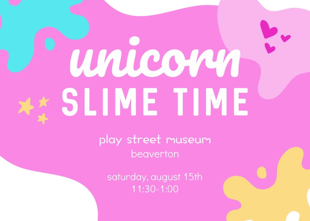 UNICORN SLIME TIME - PLAY STREET BEAVERTON Photo