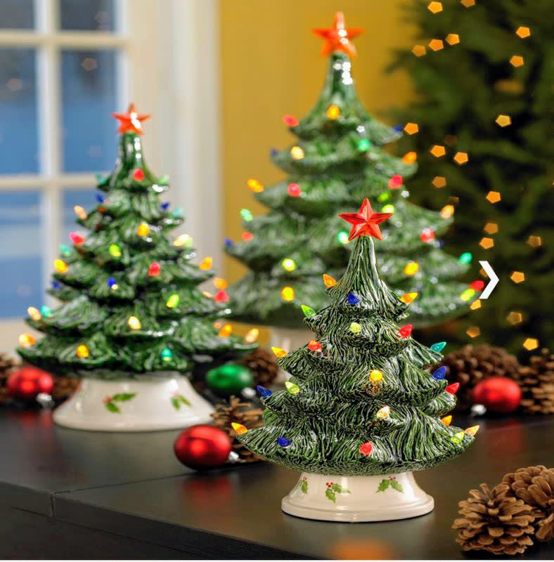 Old Fashioned Glazed Christmas Trees Photo