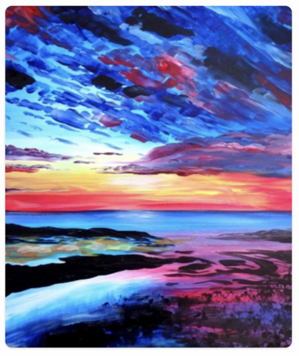 Sunset over the Water Photo