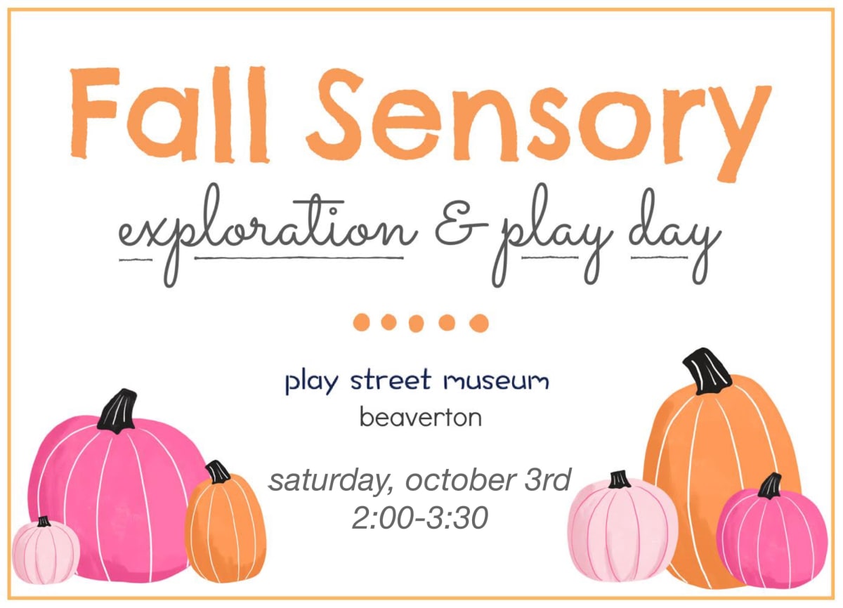 FALL SENSORY EXPLORATION AND PLAY- PLAY STREET BEAVERTON Photo