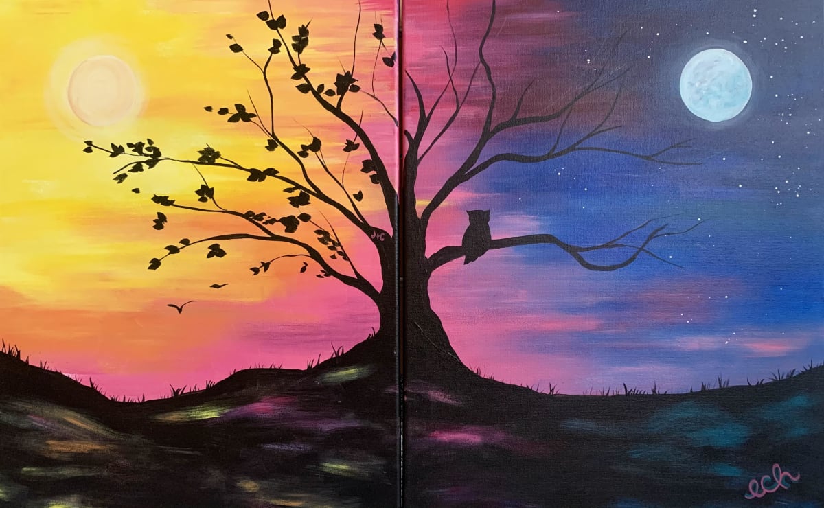 In-Studio and Online: Hour of the Pearl Partner Painting with SARAH Photo