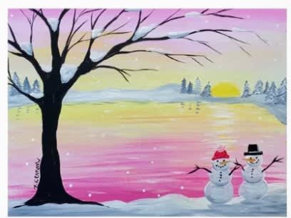 School's Out Canvas Workshop- Winter Sunset    6+ Photo
