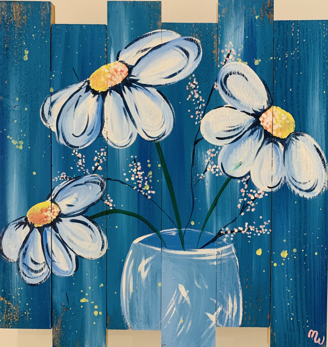 In-Studio and Online: NEW! Daisy Wood Panel with MANDY Photo
