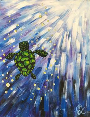 In-Studio and Online: Sparkling Sea Turtle with MANDY Photo