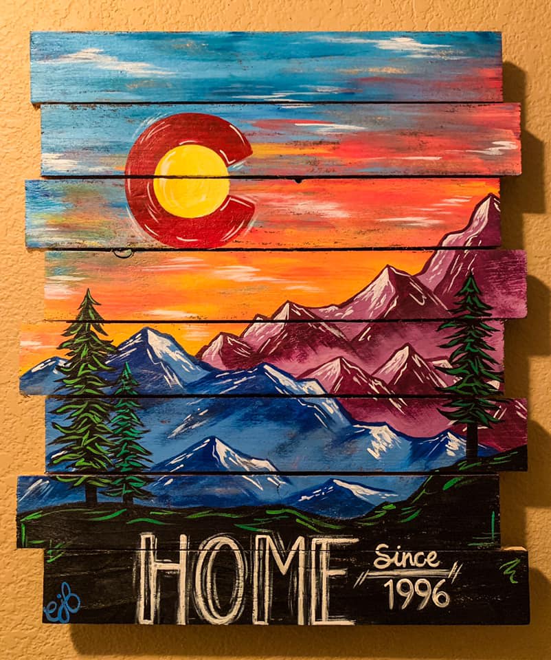 In-Studio and Online: Colorado Home Wood Panel Class with MANDY Photo