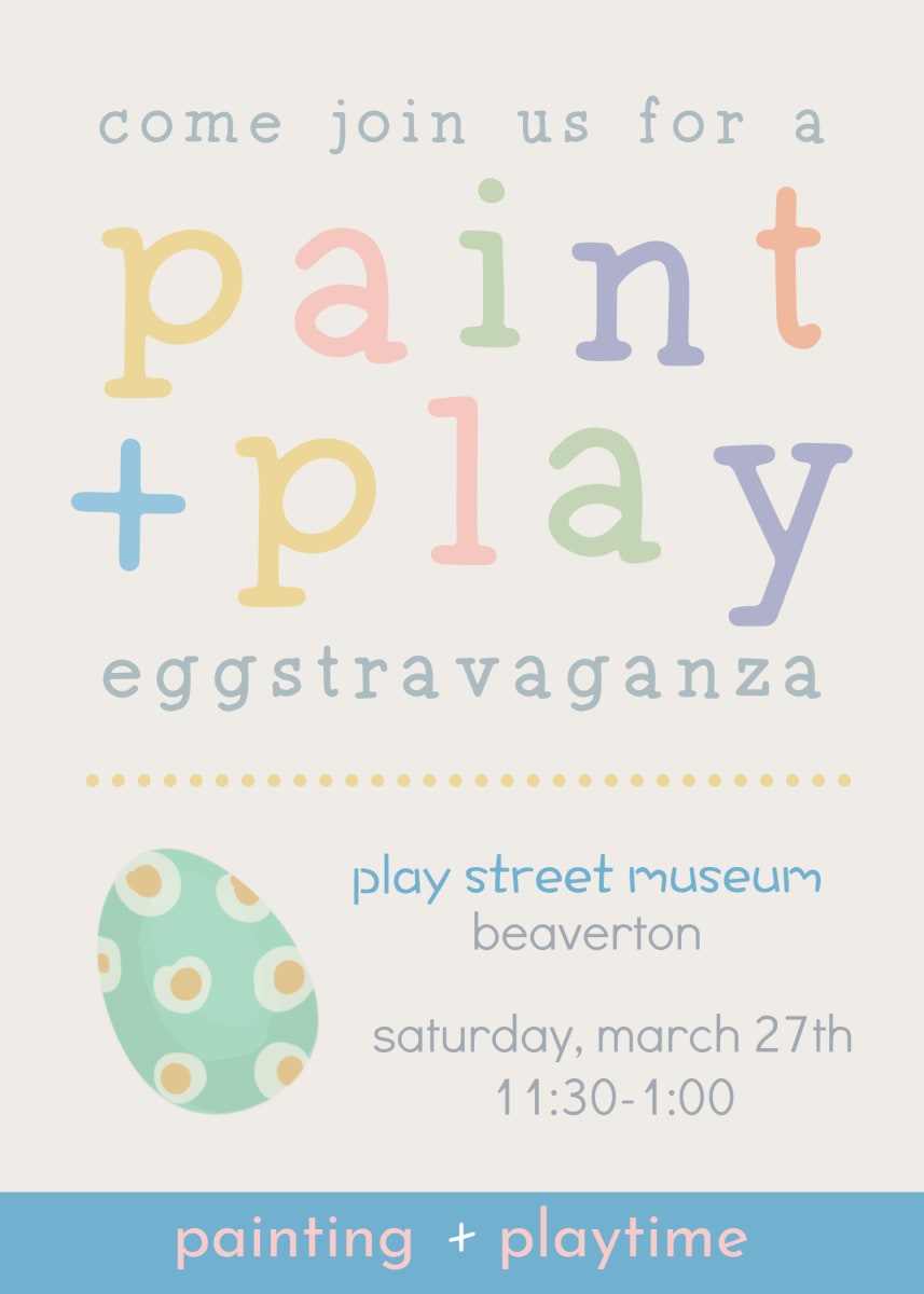 Easter egg Paint and Play - PLAY STREET BEAVERTON Photo