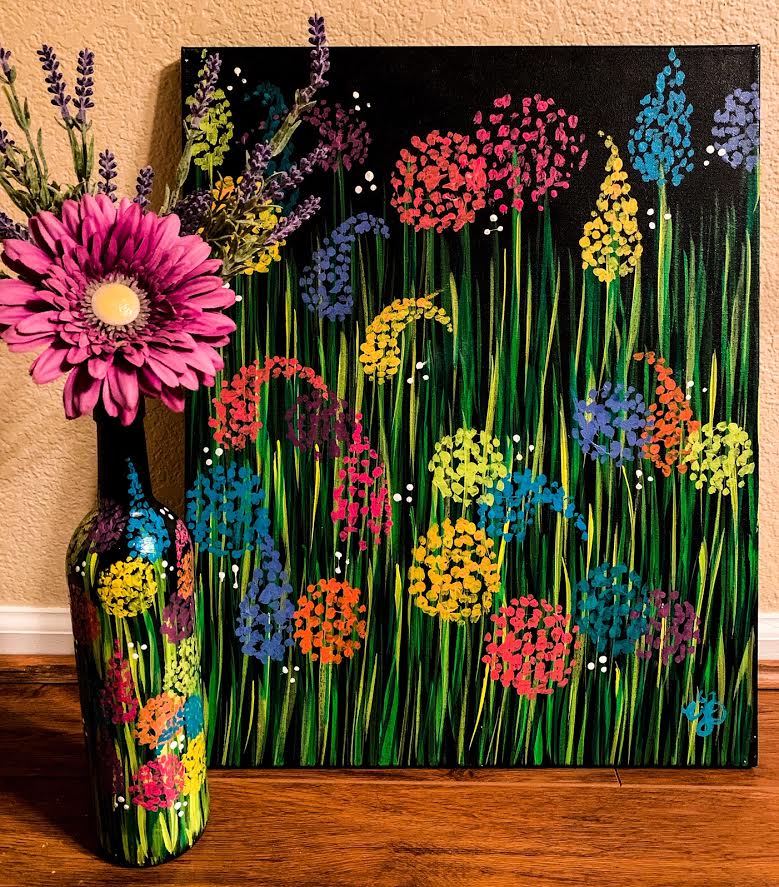 In-Studio and Online: Speckled Blooms - Canvas or Bottle Class with ANNA Photo