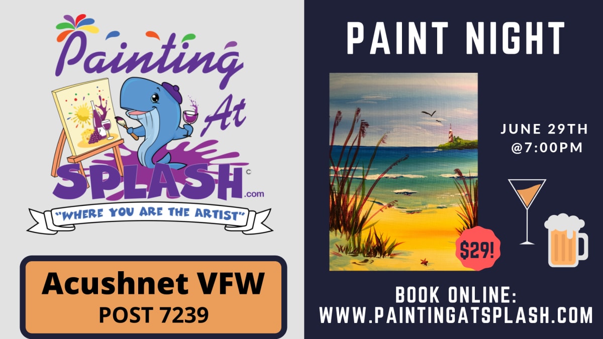 Paint Night at Acushnet VFW with Bridget! 👍👍👍 Photo