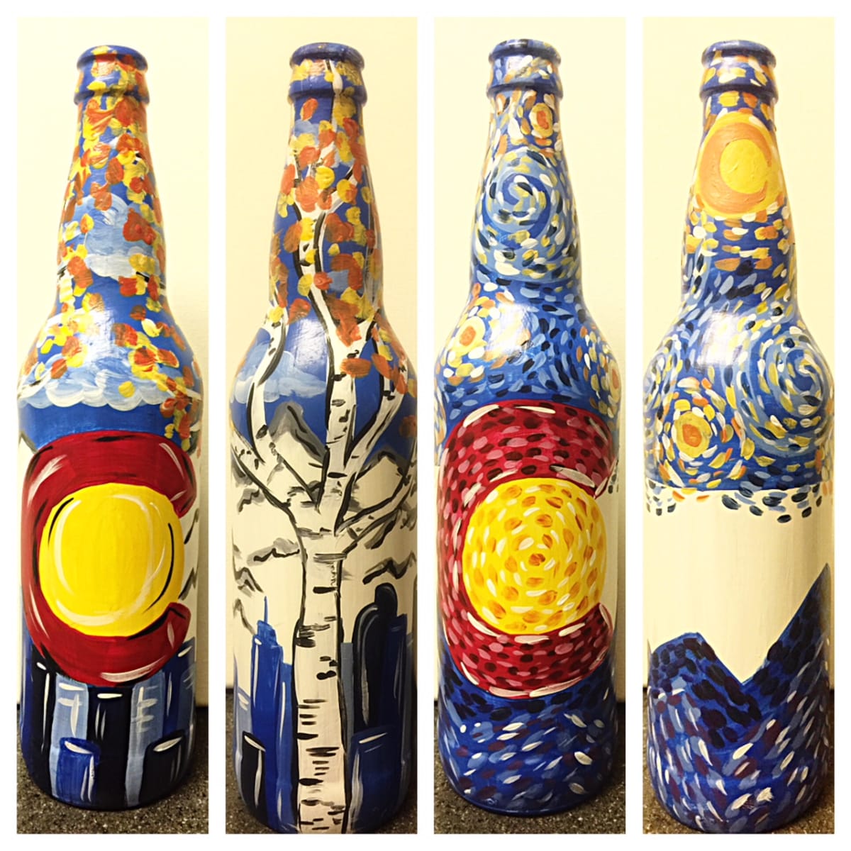Colorado Bottle Painting at Halfpenny Brewing Company Photo
