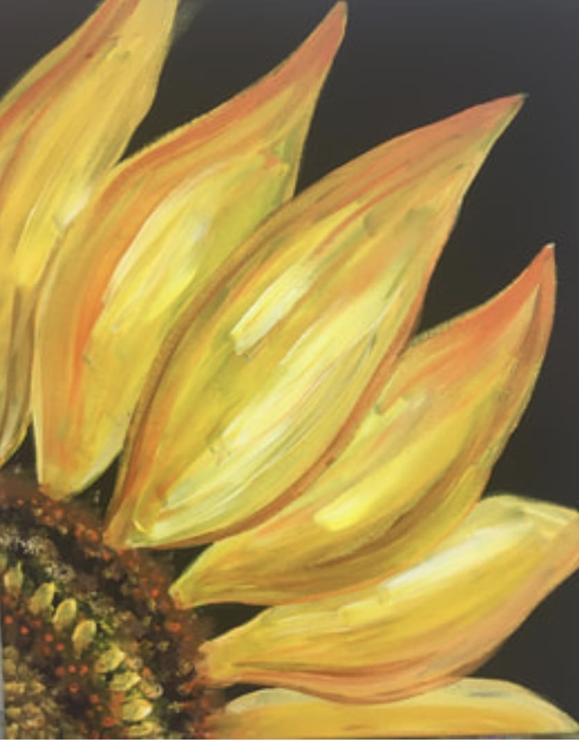 Paint & Sip "Big Sunflower" Photo