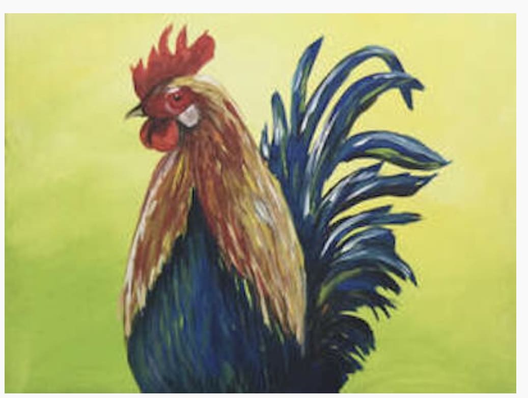 Art & Vino "Rooster" Photo