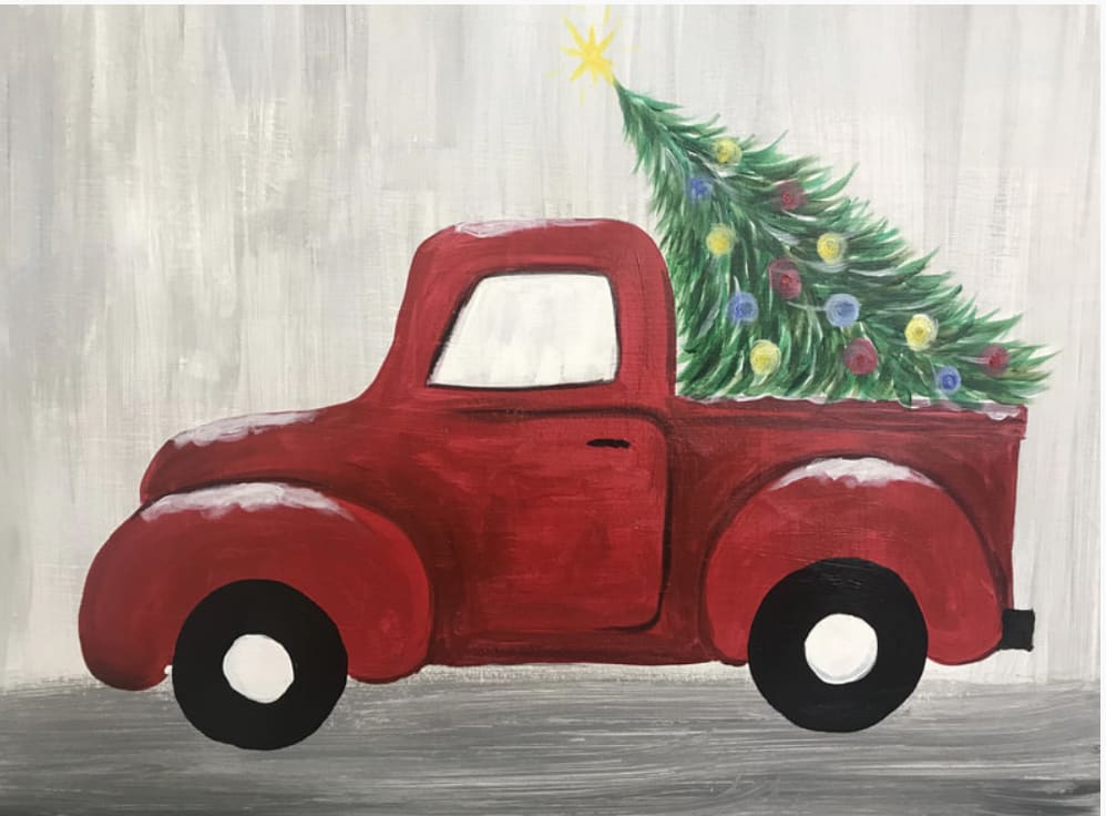 Paint & Sip "Christmas Tree Truck" Photo