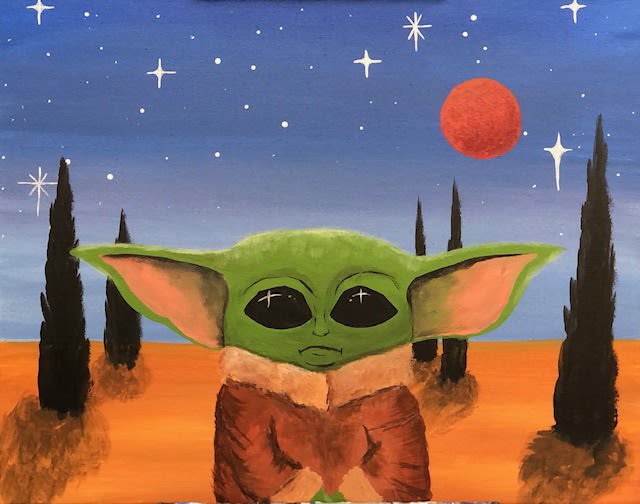Baby Yoda with Bridget!👍👍👍 Photo