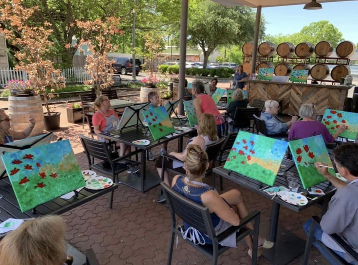 Adult Private Canvas Painting Party-ON SITE Photo