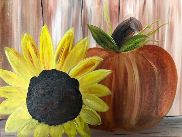Sunflower Pumpkin with Bridget!👍👍👍 Photo