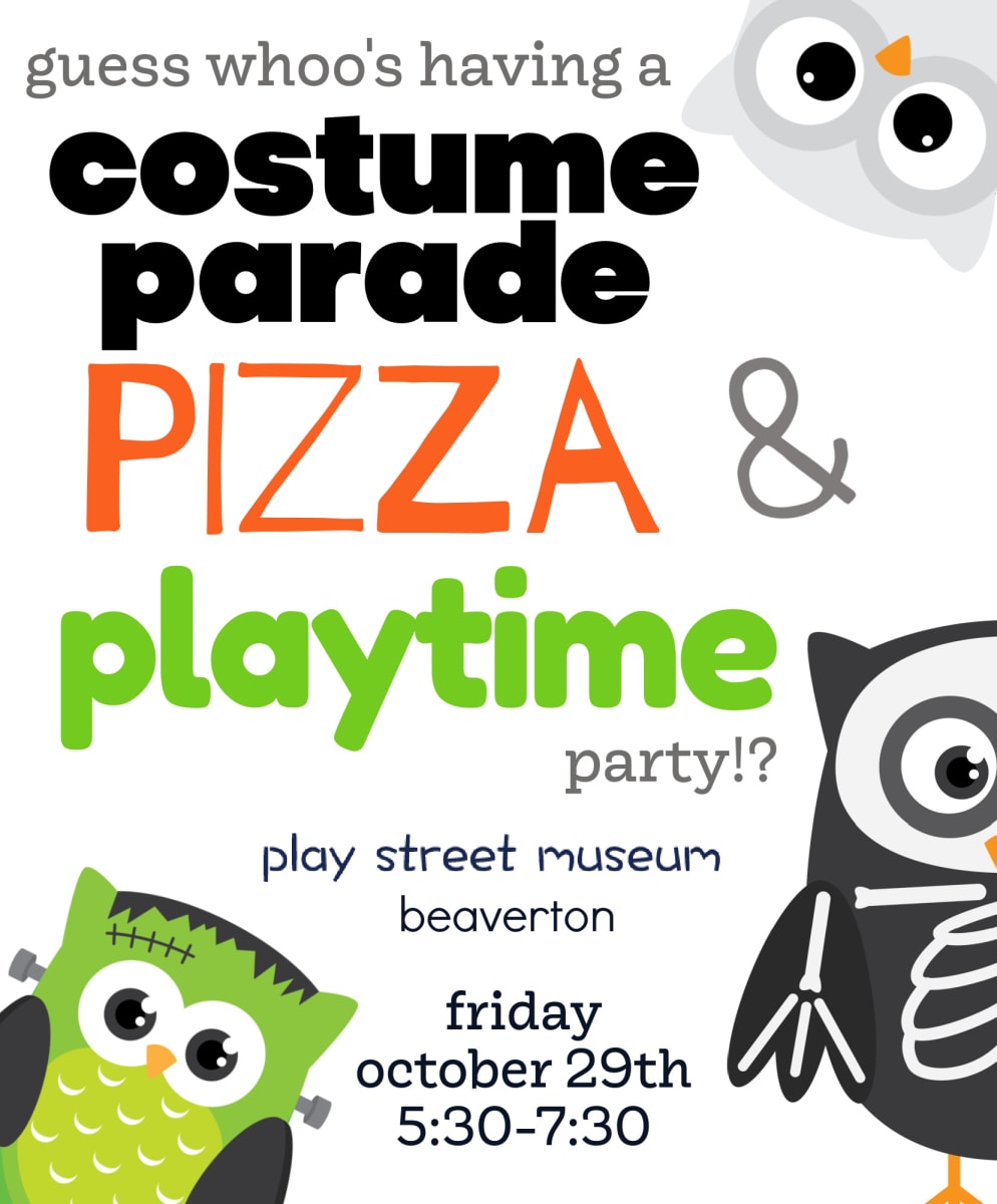 HALLOWEEN PLAY AND PIZZA PARTY AT PLAY STREET BEAVERTON Photo