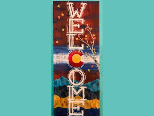 Colorado Welcome Wood Sign with EMMA Photo