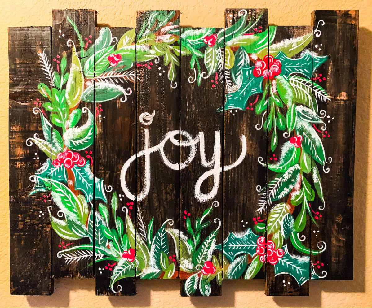 Mimosa Morning: JOY Wood Panel with EMMA Photo