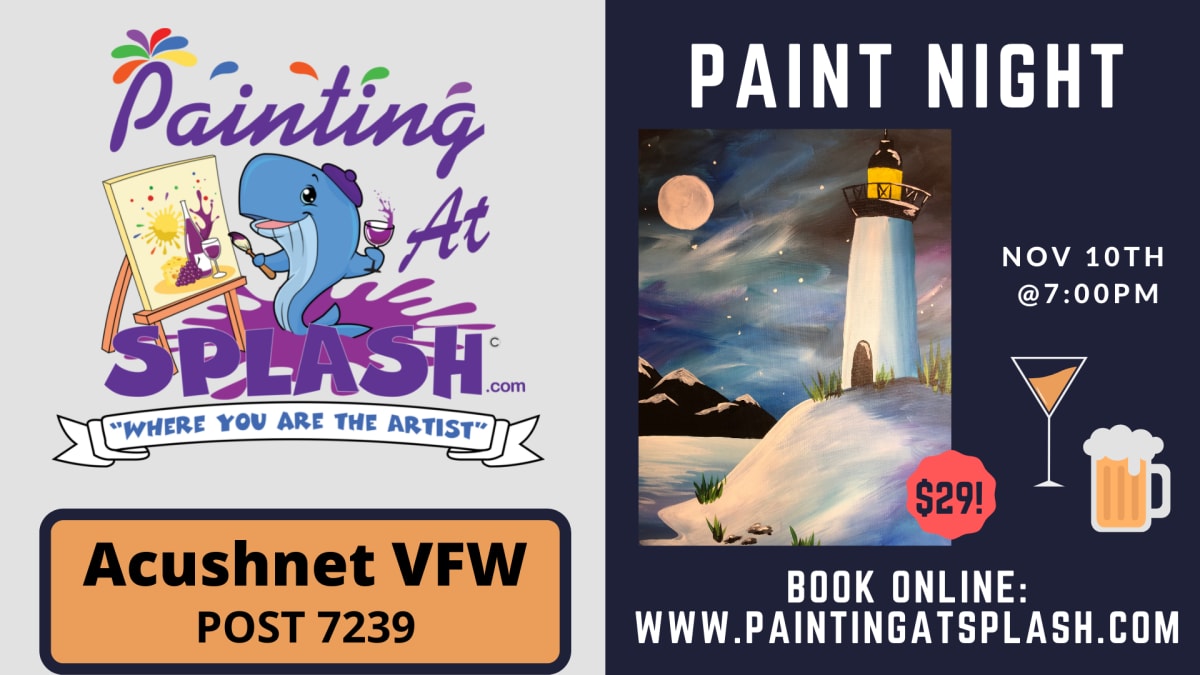 Paint Night at Acushnet VFW with Niki!👍👍👍 Photo