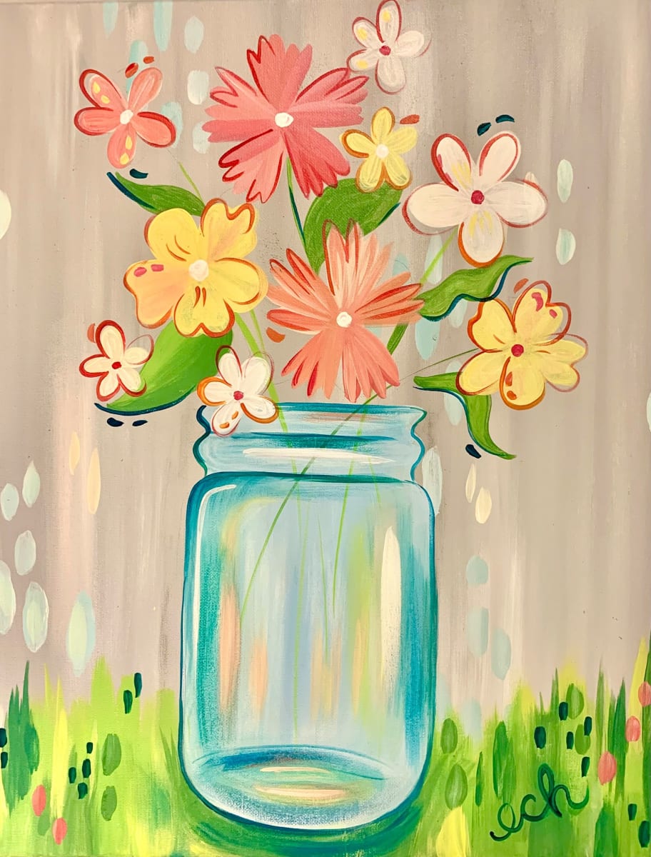 Mimosa Morning: Wildflower Bouquet Photo