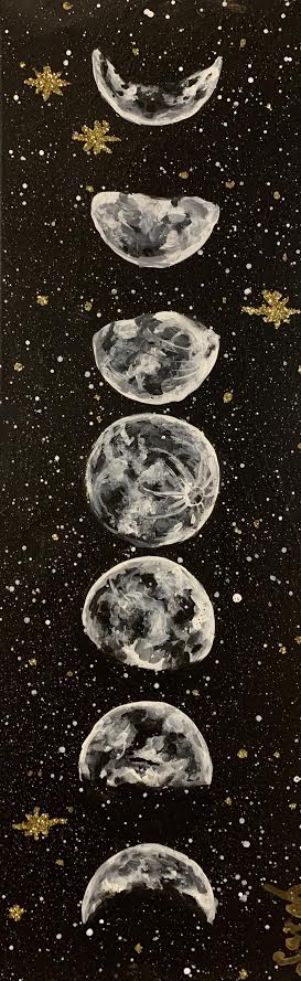 Moon Phases 10x30 Canvas Class Photo