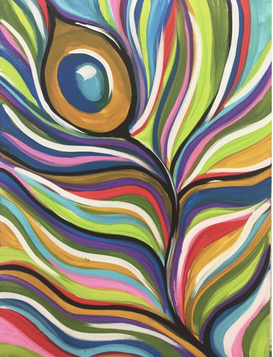 Art & Vino "Abstract Peacock Feather" Photo