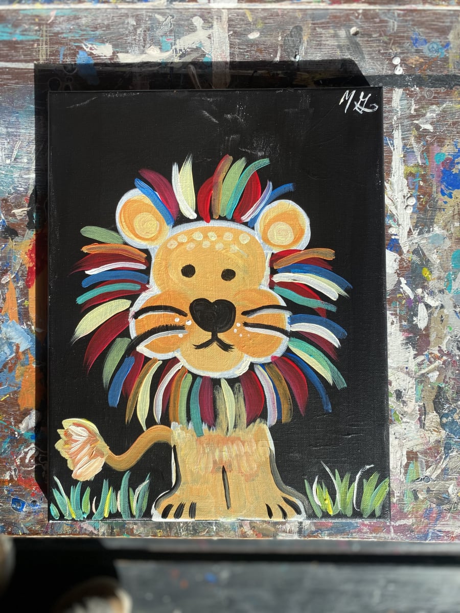 Colorful Lion Workshop : Paint&pjs Photo