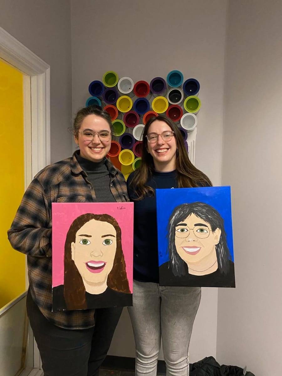 Paint Your Partner: Couples Portrait Class Photo