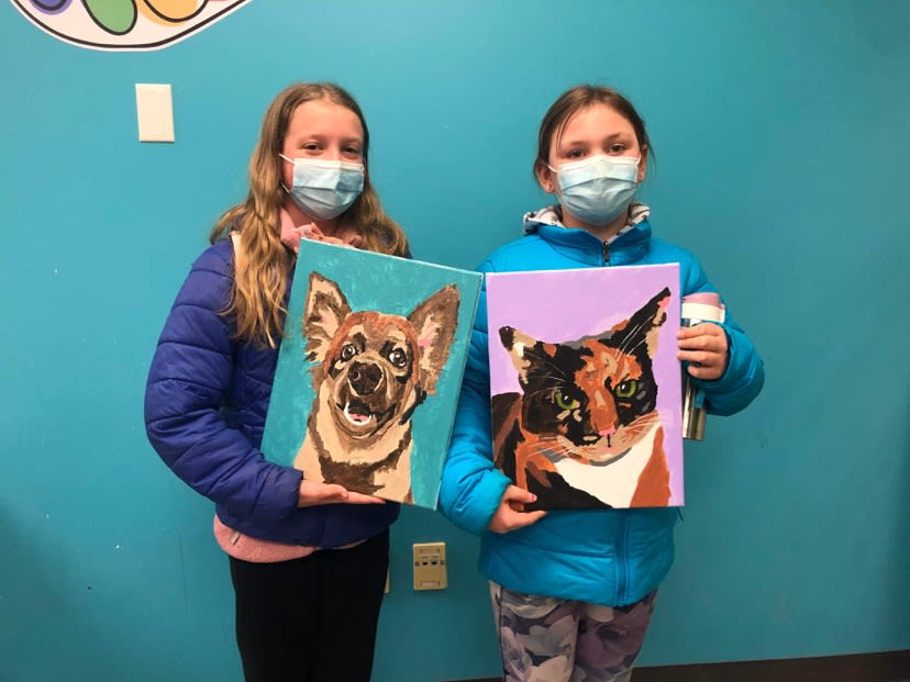 Kids PYOP! (Paint Your Own Pet) Photo