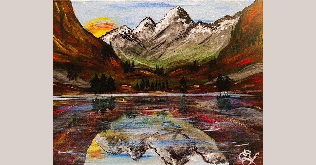 Maroon Bells Reflection with Tessa Photo